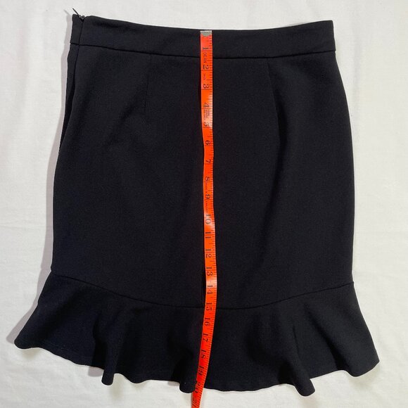 Forever 21 Ruffle Hi Low Mini Skirt Size Medium Black - Picture 7 of 11